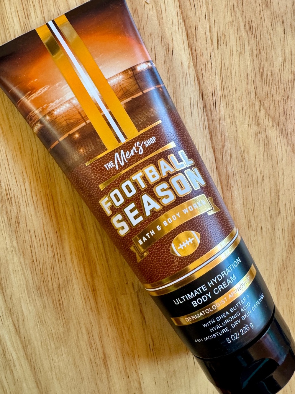 Bath & Body Works Football Season Men’s Moisturizer - Brown/Gold
